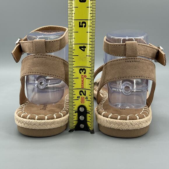 NEW Style & Co Women’s Peggyy Ankle Strap Espadrille Flat Sandal Taupe Size 9.5M - Picture 4 of 10